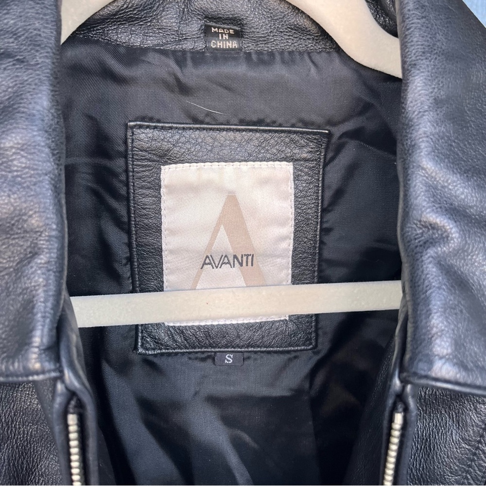 Avanti 100% Leather Jacket Size Small - Picture 4 of 4